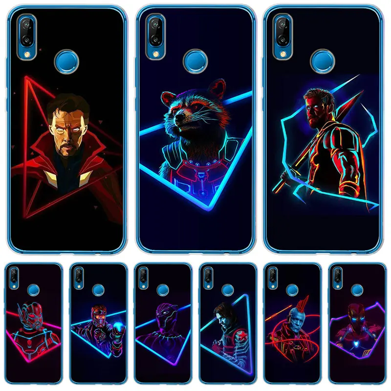 

Luxury Marvel For Huawei Mate 9 10 20 P8 P9 P10 P20 P30 P Smart Lite Plus Pro Cover Case Silicone Coque Etui Iron Man Thor hero