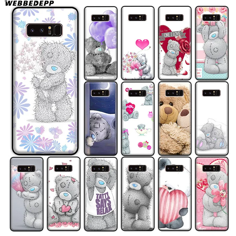 Мягкий силиконовый чехол WEBBEDEPP Teddy Me To You Bear для Samsung Galaxy A9 A8 A7 A6 Plus 2018 A5 A3 2017 2016 Note 9 8 |