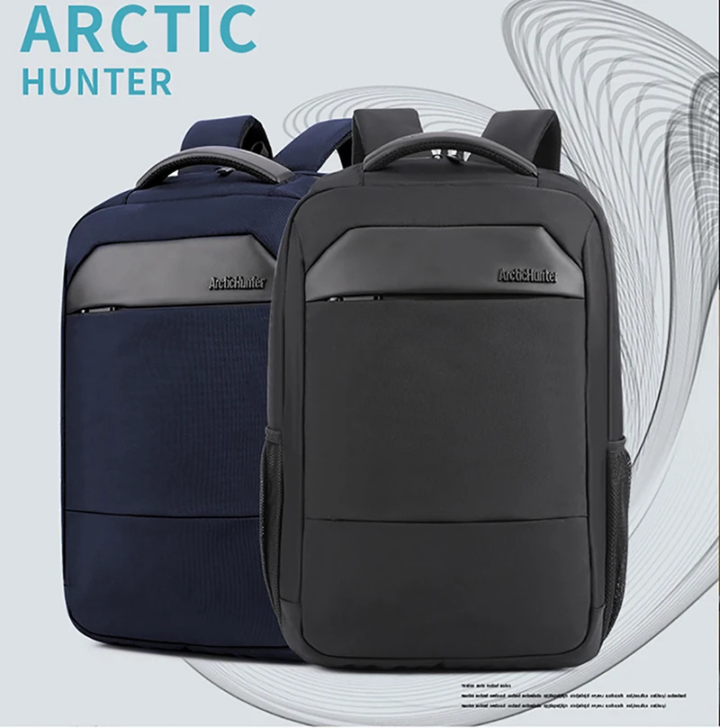 ARCTIC HUNTER 111 Mochilas Повседневный мужской рюкзак, рюкзак для ноутбука, водонепроницаемый рюкзак с usb зарядкой, школьный рюкзак, Мужской черный