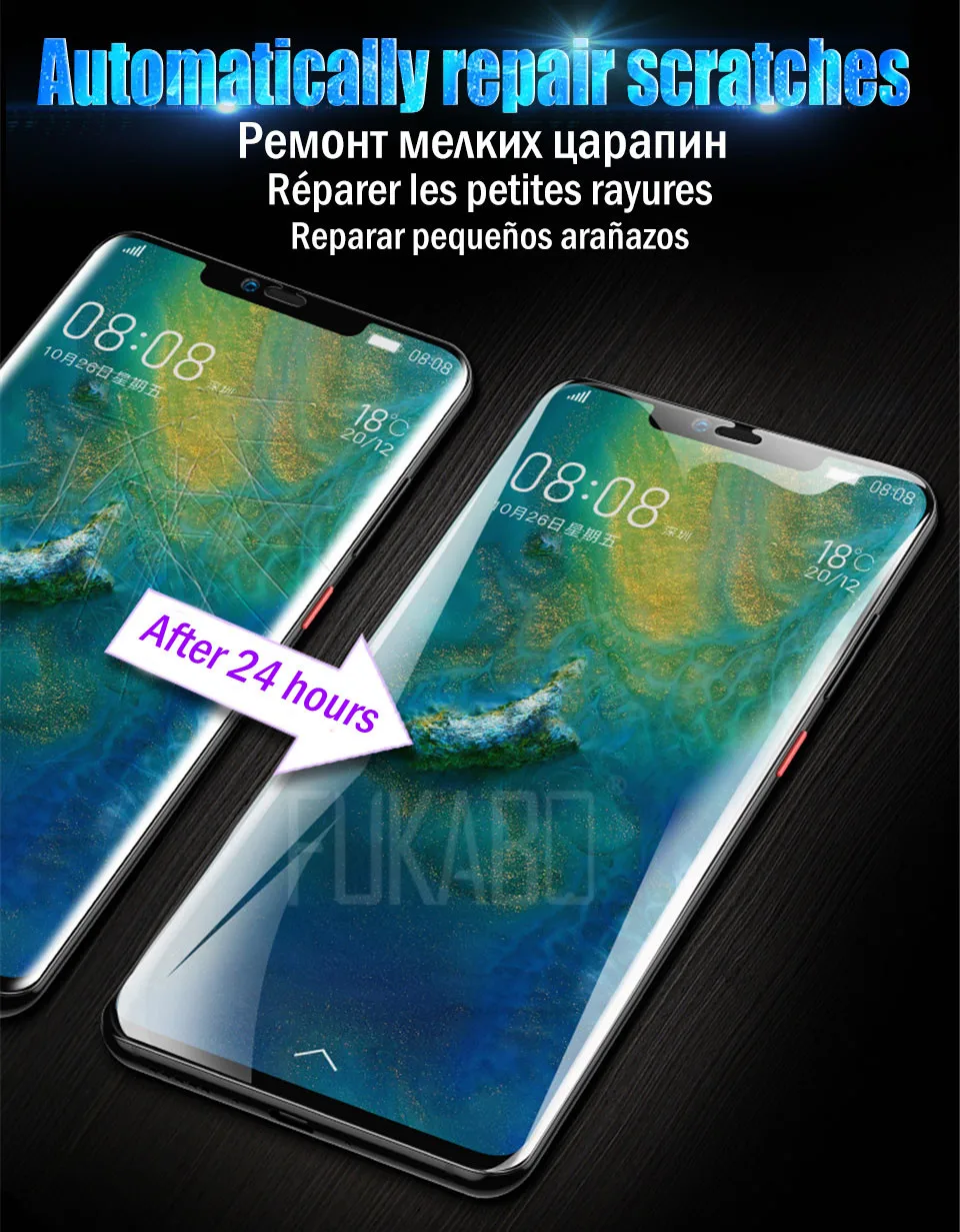 21D гидрогель Защита экрана для хуавей huawei P30 Pro P20 Lite Pro P Smart Гидрогелевая защитная пленка для huawei mate 20 Lite mate 10 Pro мягкая пленка not защитное стекло смартфон телефон