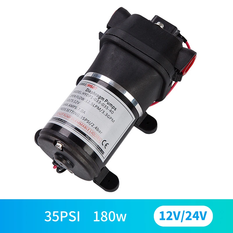 

12/24V miniature electric diaphragm pump DC electric booster pump RV yacht miniature high pressure pump