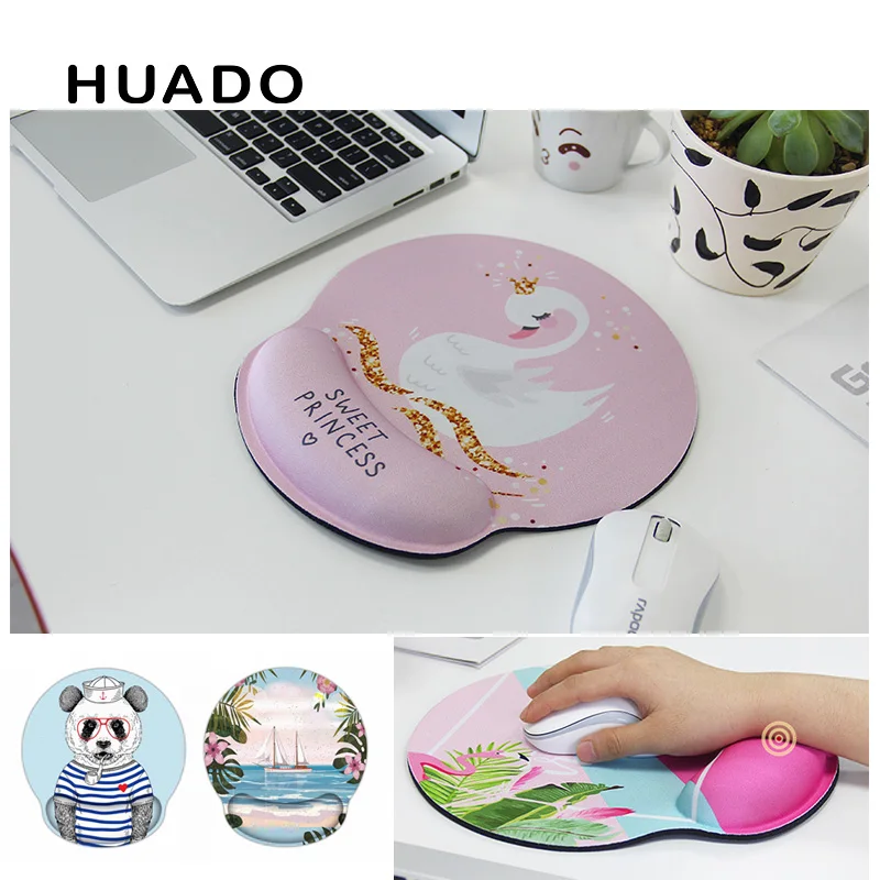 

Computer mousepad Professional Optical Trackball PC Thicken Mouse Pad with wrist rest mouse mat for lol/skyrim/rainbow six siege