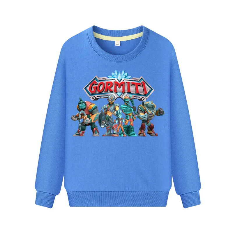 Gormiti Game Print Hoodies For Kids Spring Clothing Boys Girls Full Sleeve Sweatshirts Costume Children Pullover Hoodies WK111 (2)