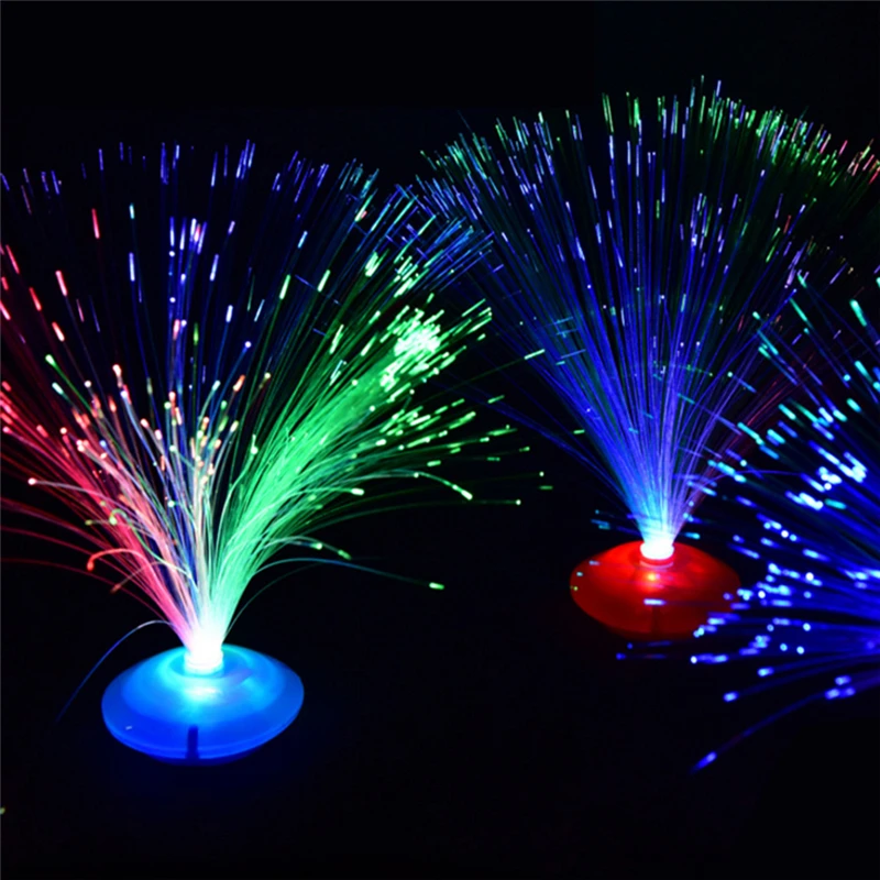 Novelty Indoor Lighting LED Fiber Optic Nigh Llight Lamp Color Changing