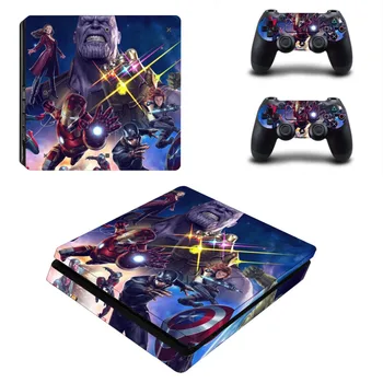 

Avengers Endgame Iron Man PS4 Slim Skin Sticker Decal Vinyl for Playstation 4 Console and 2 Controllers PS4 Slim Skin Sticker