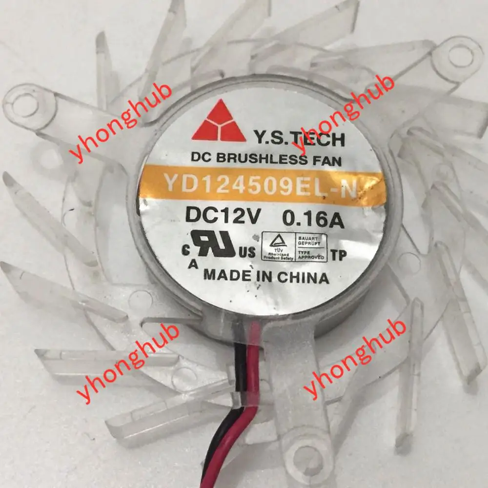 Y.S TECH YD124509EL N DC 12V 0.16A 50X50X10mm 2 провод Сервер вентилятор охлаждения|fan dc|fan dc 12vdc fan 12v |