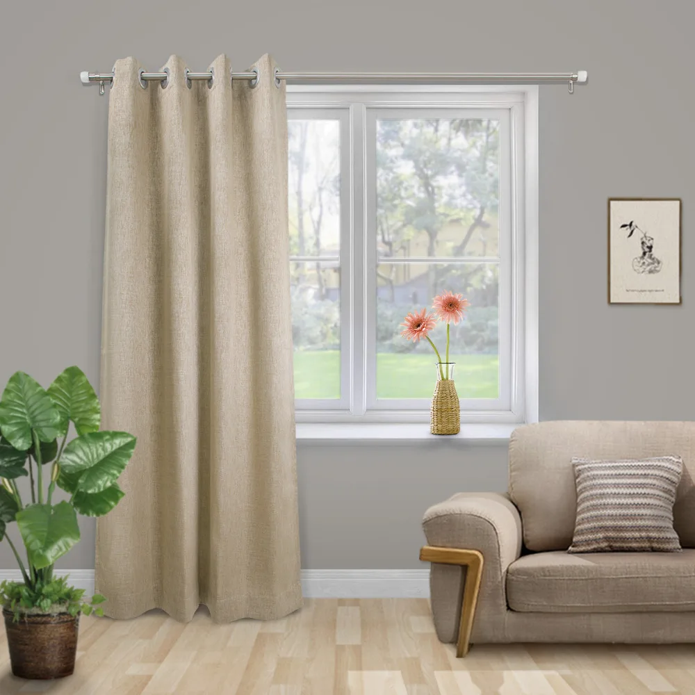 

SCHRLING Blackout Curtain Grommet Top Room Darkening Linen Like Thermal Insulated for Bedroom/Living Room,1 Panel