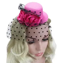 Женская сетчатая шляпа, головной убор, элегантный цветок, Свадебная женская заколка