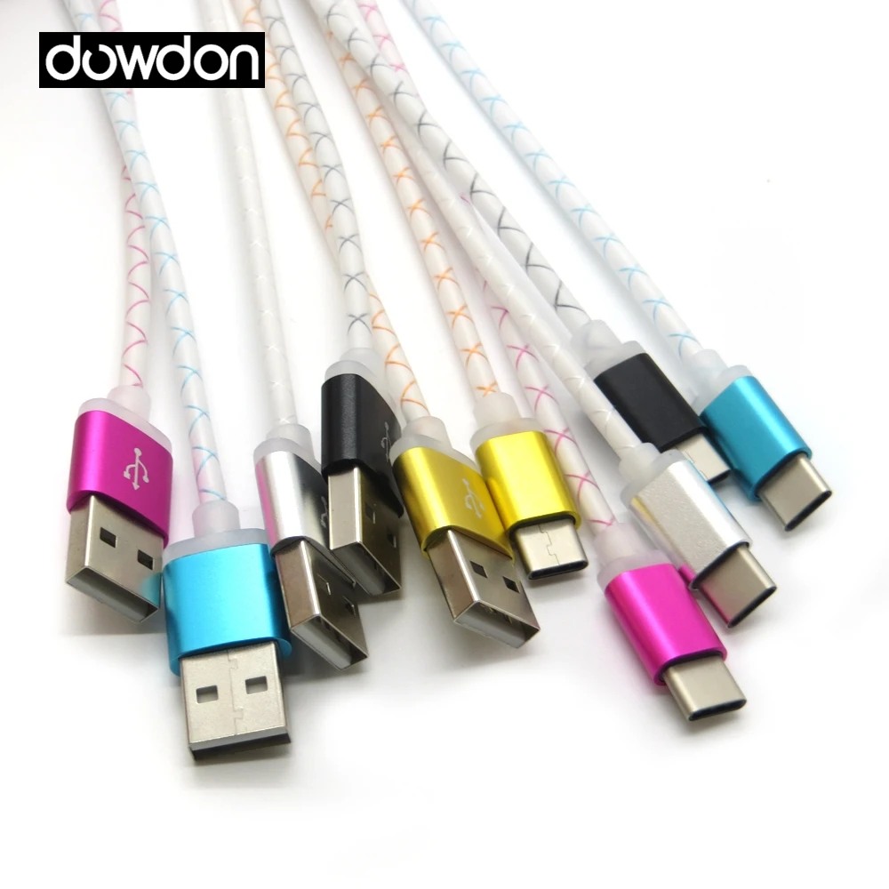 100 قطعة/الوحدة USB3.1 نوع C كابل نوع-C مزامنة بيانات كابل شاحن ل Letv 1Pro نوكيا N1 Oneplus 2 Xiaomi 4c نيكزس 5X/6 P جديد ماك بوك