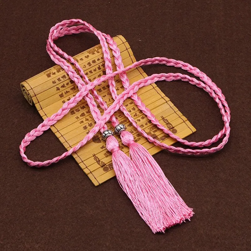 2PCS Polyester Two Head Rope Tape Tassels Home Textile Curtain Clothing Pendant Craft Tassels DIY Clothing Decoration Material