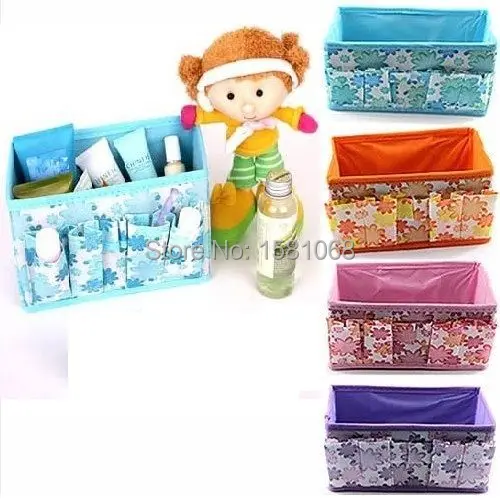 

E93Folding Multifunction Makeup Cosmetic Storage Box Container Case OrganizerFree Shipping wholesale/retail