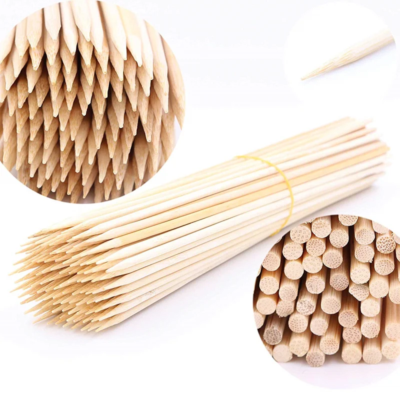 50pcs 20cm 30cm 50cm Bamboo Rod Dowel Bamboo Stick for Kite Modeling Craft  Supplies Construction Material Architecture Model kit