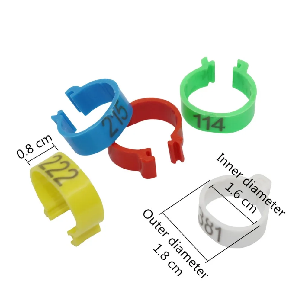 500 шт/лот внутренний диаметр 1,6 см куриное цифровое кольцо для ног байонетное идентификационное кольцо открытие NO.001-500 перепелиное кольцо для ног