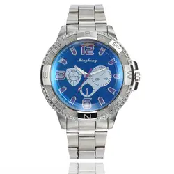 Роскошные часы моды Нержавеющая сталь очень шикарный и стильные часы для Для Мужчин Кварцевые аналоговые наручные часы Для женщин часы reloj