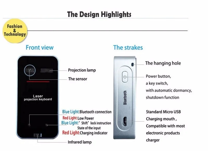 K560S виртуальная лазерная клавиатура Беспроводной проекционный Bluetooth клавиатура и Мышь используется для планшетных ПК мобильных телефонов