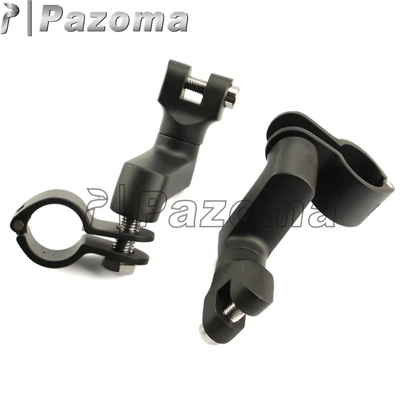 Chrome Motorcycle 1" Offset Peg Mounts Magnum Clamp For Harley Bobber Chopper Chrome Motorcycle 1" Offset Peg Mounts Magnum Clamp For Harley Bobber Chopper