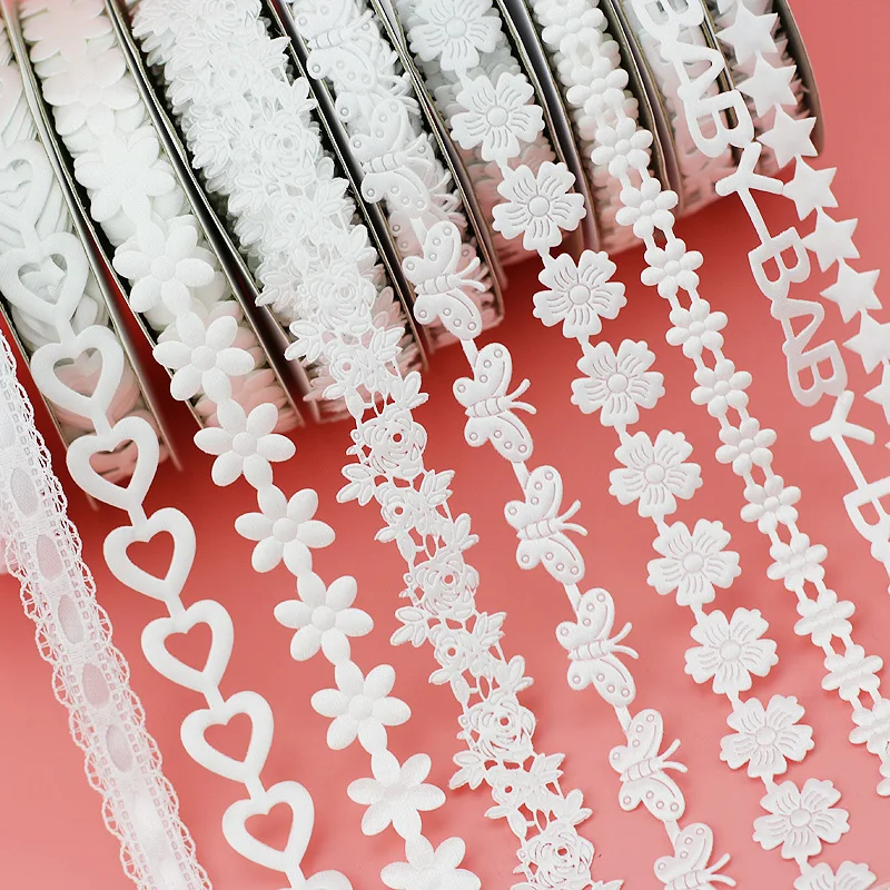 20 ярдов/рулон) Белая лента для тиснения оптом подарочная упаковка Рождественский рулон ленты