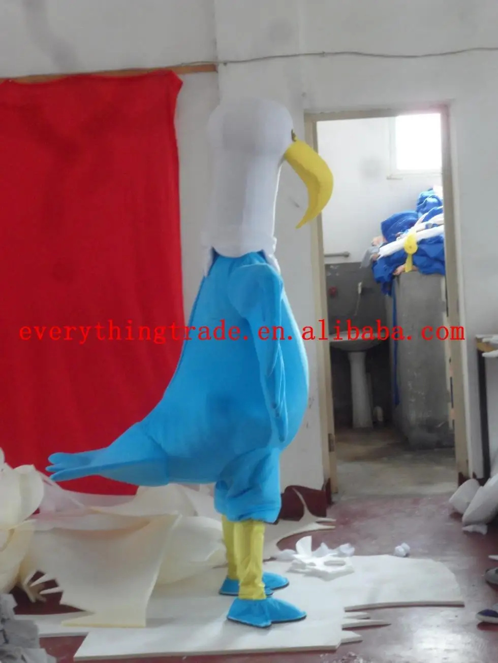 Hot sale 2014 Cartoon Character Adult cute big blue bird Mascot Costume ...