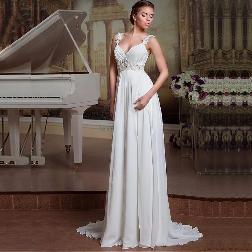 Simple-Backless-A-Line-Cheap-Beach-Wedding-Dress-2016-Lace-Wedding-Gown-Under-100-Bride-Robe
