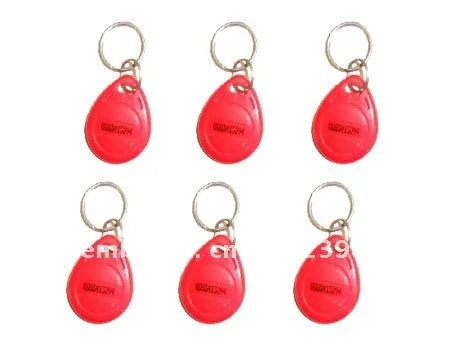 Free Shipping 100pcs/Lot Rfid Tag Access Control Smart Card 125Khz keyfobs EM4100 Red Free Shipping 100pcs/Lot Rfid Tag Access Control Smart Card 125Khz keyfobs EM4100 Red