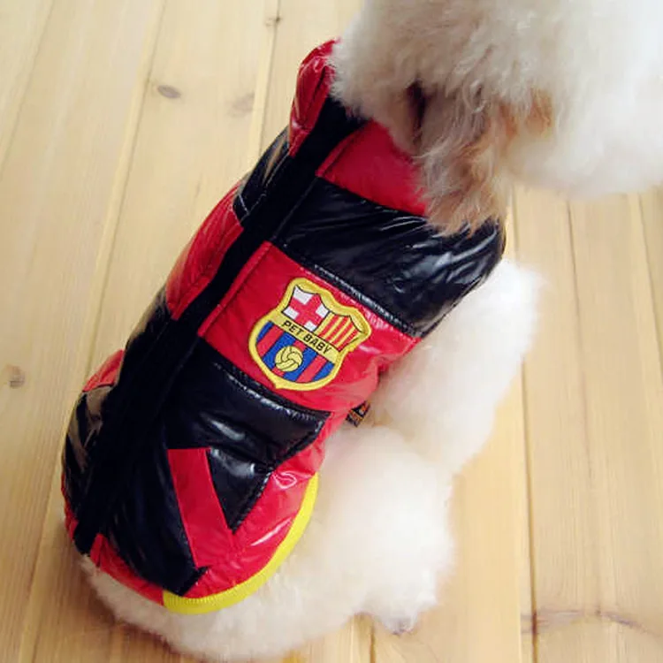 Cool small dog cat pet jacket coat Winter warm dog puppy racer costume hoodie golden retriever big large dog clothes for bulldog