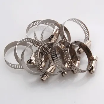

25pcs Adjustable 7/8"-1 1/8"(22mm-30mm) Stainless Steel Drive Hose Clamps Fuel Line Worm Clips