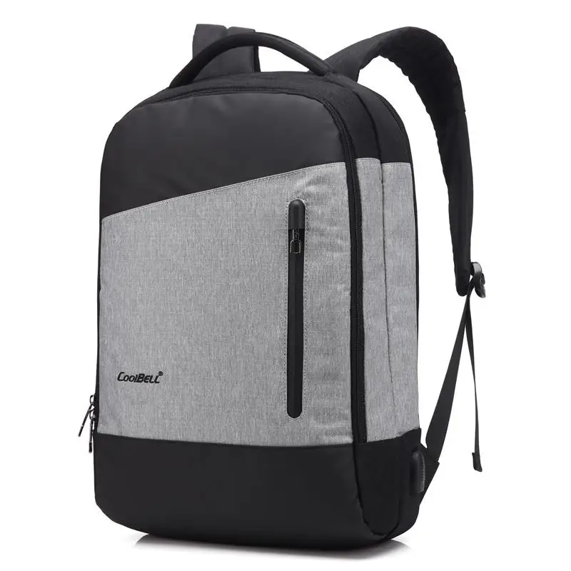 

15.6 Inch Laptop Backpack With USB Charging Port Multi-compartment Travel Bag Rucksack Water-resistant Knapsack Business Bags