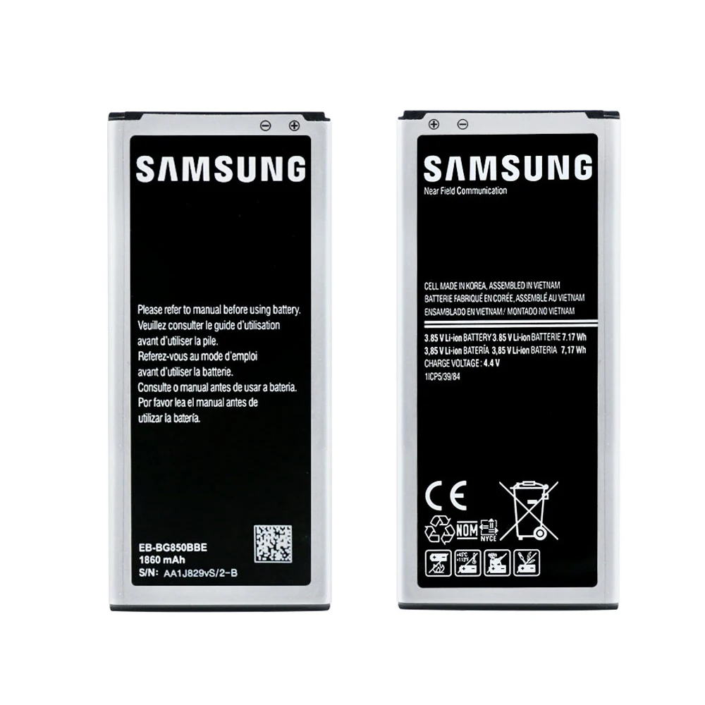 Аккумулятор EB-BG850BBE для samsung Galaxy Alpha SM-G850F G850M G850T G850Y 1860 мАч литий-ионная аккумуляторная батарея с NFC