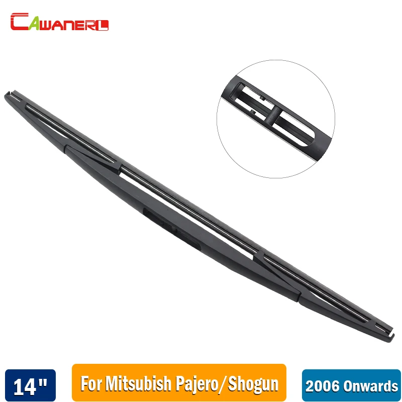 

Cawanerl 14" Car Rubber Rear Windscreen Wiper Blade Auto Back Window Wiper For Mitsubish Pajero Shogun V80 V90 2006-2017