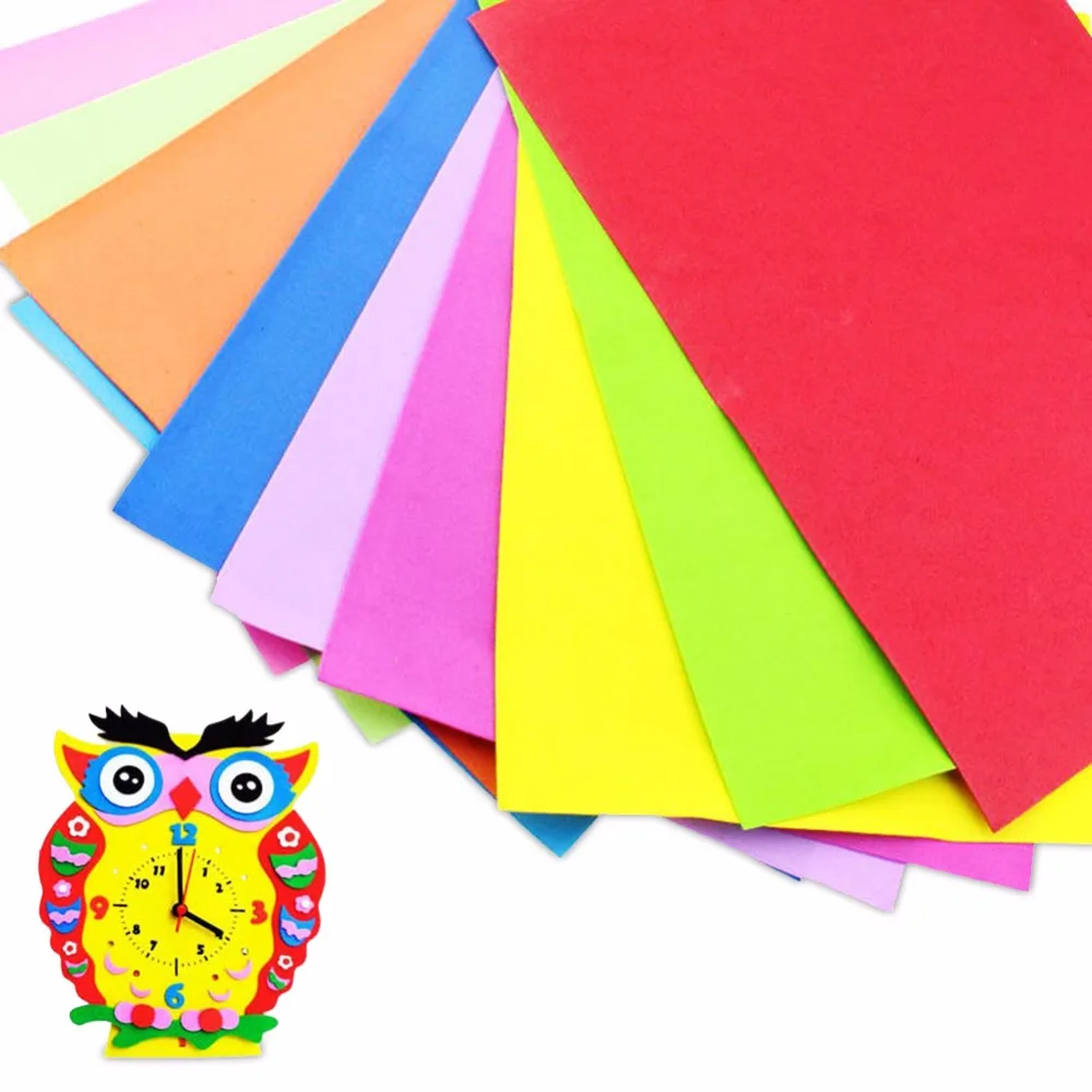 

EVA Paper Sheet DIY Punch Paper Crafts and Scrapbooking Cutters Embossing Material Easy To Cut Cutting Dies 10pcs/lot Stickers