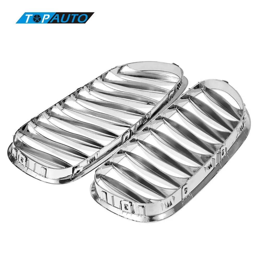 

for BMW Z4 One Pair of Chrome Plated Silver Car Front Grille Grilles 2003 2004 2005 2006 2007 2008