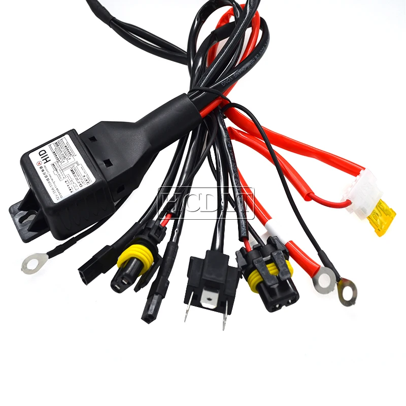 HCDLT 35W Cnlight H4-3 Bixenon H4 HID Bulb 4300K 6000K 5000K Car Light Xenon H4 High Low Beam Bulb With Relay Harness Controller (6)