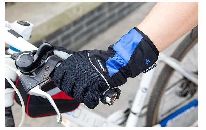 ROBESBON, высококачественные велосипедные перчатки, зимние Утепленные велосипедные перчатки, ветрозащитные, водонепроницаемые, пригодные для носки, теплые перчатки