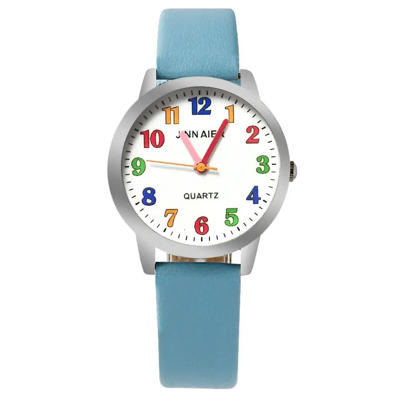 

ot03 2017 New Cartoon Children Watch Boy Girl Kids Movement Leather Sports Quartz Wristwatches Relojes