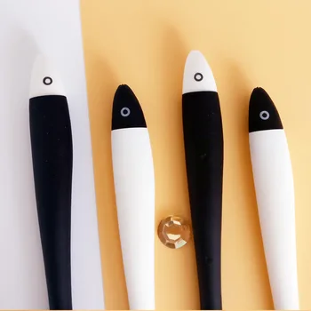 

36pc/lot Lovely black and white fish gel water ink pen /animal sign pen/student prize/creative stationery/school supplier