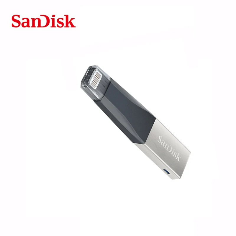 100% Оригинальные Подлинная SanDisk флэш-накопитель USB OTG 128 ГБ накопитель 3,0 PenDrives двойной интерфейс для iPhone iPad APPLE MFi