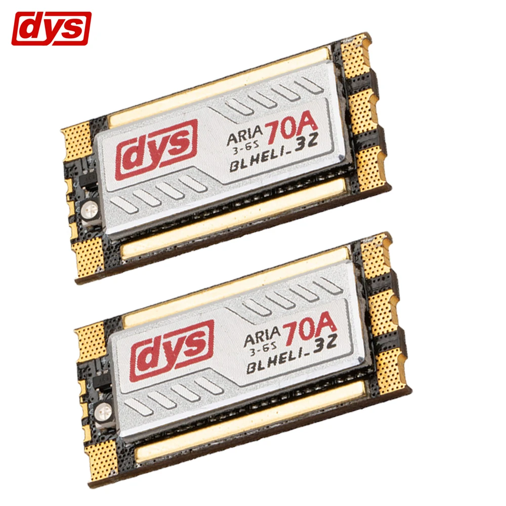 1 шт. DYS Aria BLHeli_32bit 70A бесщеточный ESC 3 6S Dshot1200 датчик готового тока для FPV Racing Multirotor RC
