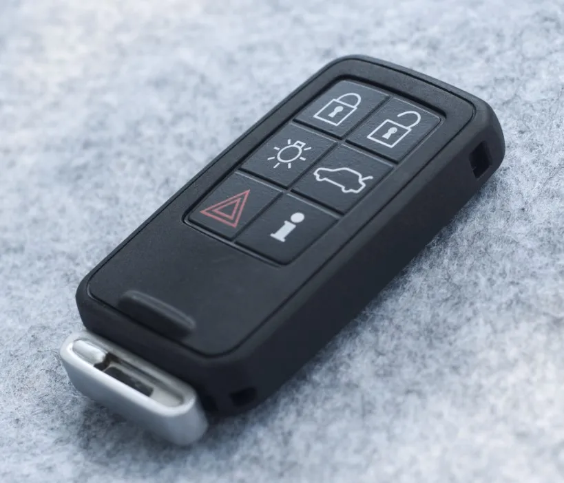 Смарт-пульт дистанционного ключа замена оболочки для Volvo XC60 S60 S60L V40 V60 S80 XC70 4+ 1 кнопки Чехол для автомобильного смарт-ключа крышка с логотипом - Цвет: 6B Have Insert Key