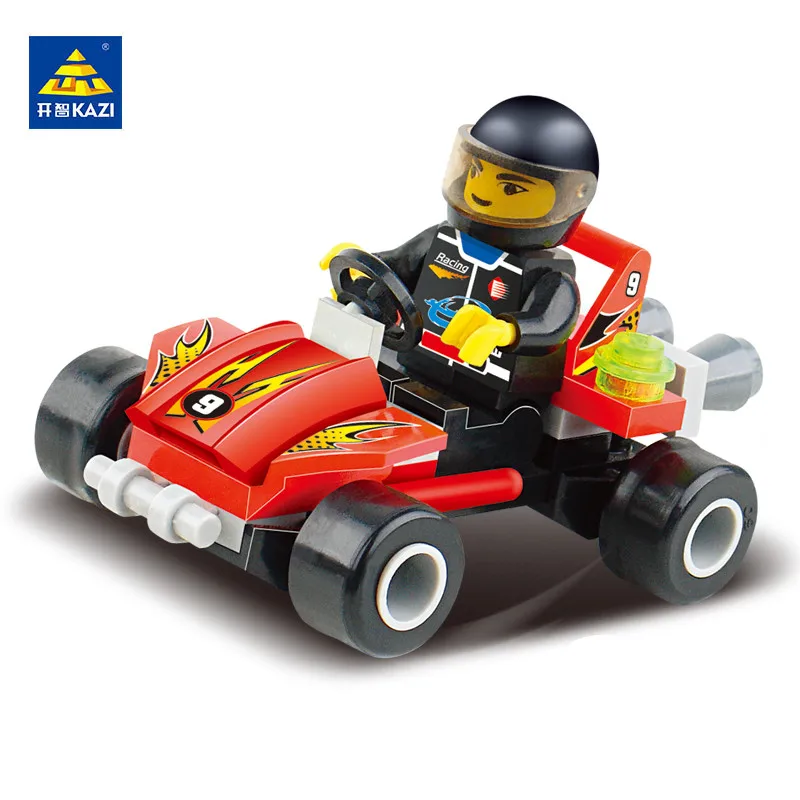 6712 Cyclone гонки строительные Конструкторы DIY образования кирпич Игрушечные лошадки