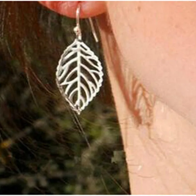 Brincos Dangle Vintage Bohemia Long Big Hollow Leaf Drop Earrings For Women Wedding Jewelry Gift Accessories Pendientes 4