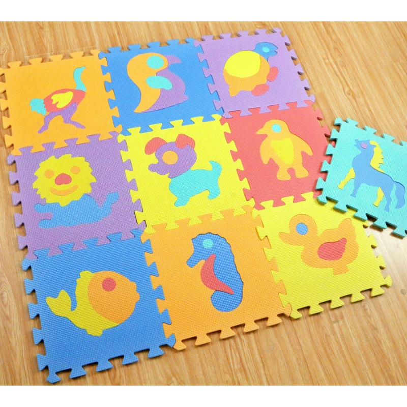Cute Animal Fruits Pattern Carpet Eva Foam Puzzle Mats Kids