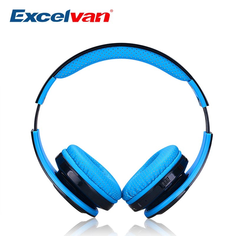

EXCELVAN Folding Wireless Bluetooth LED Stereo Headphones Classic Adjustable Headsets Earpieces for iPhone