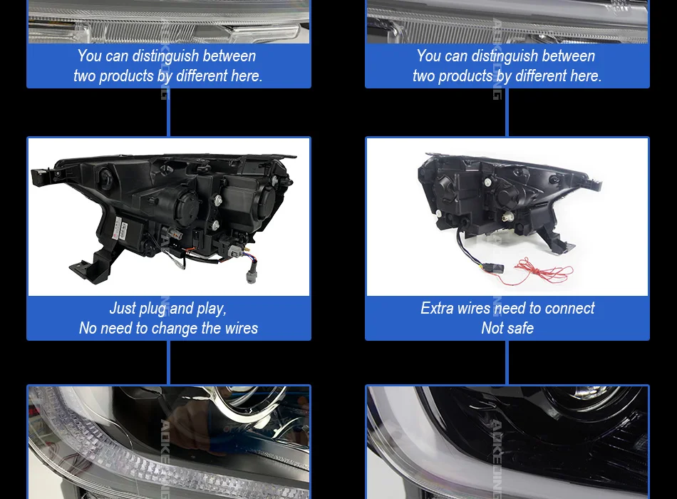 AKD Тюнинг автомобилей фары для Ford Ranger Эверест Endeavour должны светодиодные фары DRL ходовые огни биксеноновый луч противотуманные фары