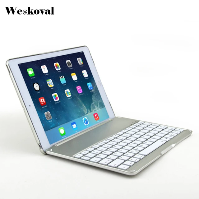 Cheap For iPad 9.7 inch 2017 Wireless Bluetooth Keyboard Case For iPad 9.7'' 2017 Tablet Flip Stand Cover Capa Fundas+Stylus