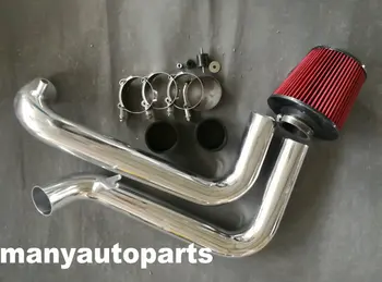 

FOR HONDA CIVIC DX LX EX 1.7L L4 COLD AIR INTAKE PIPE 2001-2005 + RED AIR FILTER