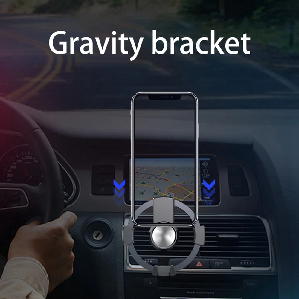 

Universal Car Phone Holder Stand Air Vent Mount Holder 360 Degreen For Phone Supprort 4-7.2 inch Holder Stand in Car Phone