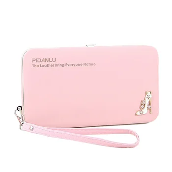 

WM5 NEW women wallet PU Leather Purse with coin pocket femal wallet geometric patchwork womens wallets and purse small wallet