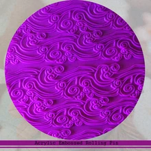 Украшение кекса антипригарный акриловый Роллинг штифт с красивым облачным дизайном