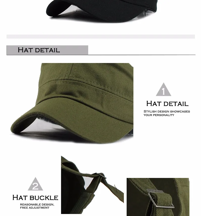 FETSBUY для взрослых Gorras высокое качество промытый хлопок Регулируемый сплошной цвет военная шляпа унисекс немецкая армия бейсболки шляпы