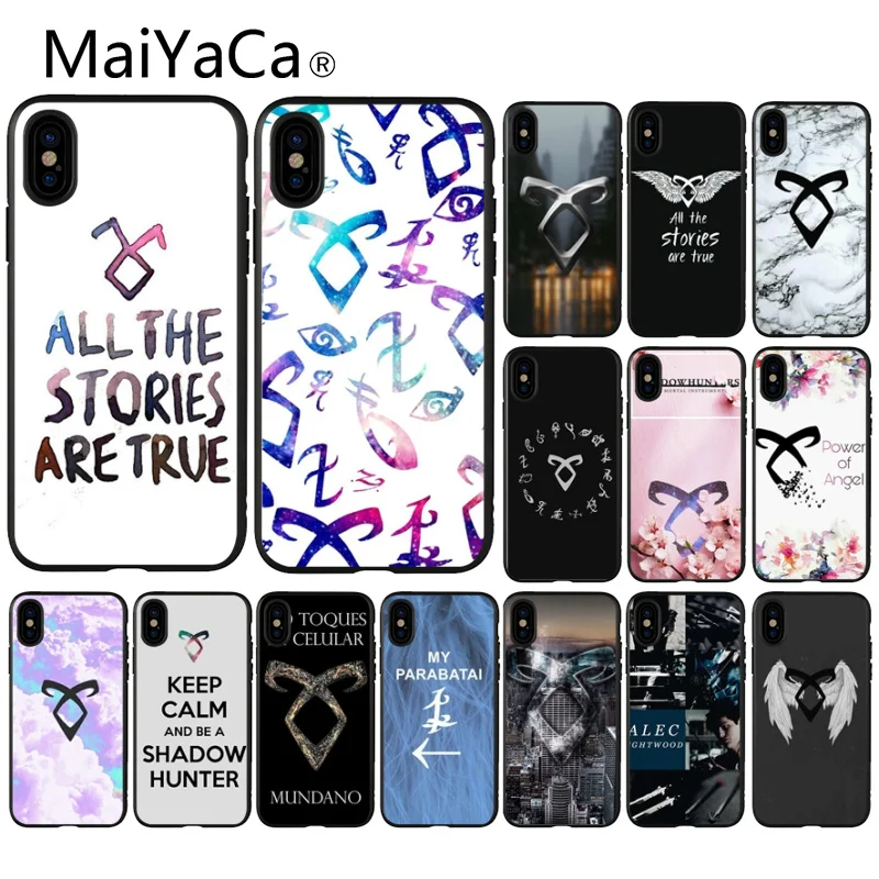 

MaiYaCa shadow hunters Colorful Cute Phone Accessories Case for iPhone 8 7 6 6S Plus 5 5S SE XR X XS MAX Coque Shell
